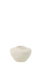 VASE WOOD WHITE S