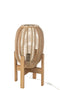 LAMP STAND WD/BAMB NAT S