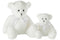 BEAR PLU + BOW TIE POLY WHT L
