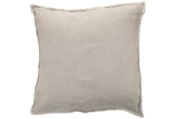 CUSHION STONEWASH LINEN LT GREY