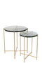 S/2 SIDETABLE OBI GLASS/IRON