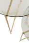 S/2 SIDETABLE OBI GLASS/IRON