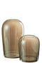 VASE EGG GL BR L