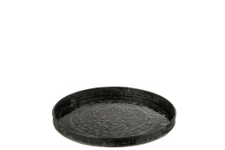 TRAY ROUND CLASSIC IRON BL S