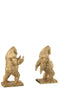 J-Line champagneglazen In Vaas - glas - goud