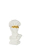 BUST DAVID POLY WHITE/GOLD