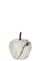 J-Line decoratie Appel Marmer - polyresin - wit - small