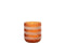 TLH STRIPES GLASS ORANGE/WH S