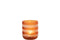 TLH STRIPES GLASS ORANGE/WH S
