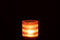 TLH STRIPES GLASS ORANGE/WH S