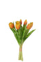 J-Line bloemenboeket Tulpen - kunststof - oranje - small - 7 stuks