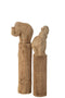 GROUP OF FIGURE WOOD NATURAL