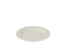 PLATE ROUND CER WHT