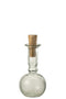 BOTTLE RND LG CORK GL/WO TRANS