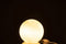 LAMP PEARL ROUND GLASS WHITE S