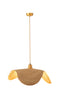 J-Line staanlamp Gewoven - jute - beige - small
