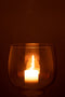 VASE MOSAIC GLASS LIGHT GREY S