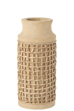 VASE ELLA CEMENT SAND NAT