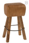 STOOL GYM LEATH/MANGO CAM/NAT