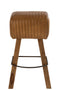 STOOL GYM LEATH/MANGO CAM/NAT
