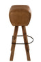 STOOL GYM LEATH/MANGO CAM/NAT