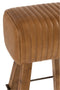 STOOL GYM LEATH/MANGO CAM/NAT