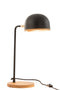 TABLE LAMP EVY IRON/WD BL/NAT