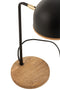 TABLE LAMP EVY IRON/WD BL/NAT