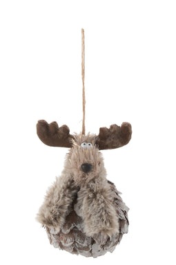 HANGER REIN BARK BR/GRY S