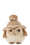 J-Line decoratie Uil Staand - textiel - beige/brun - large