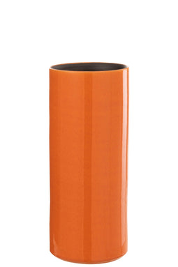 VASE FLEK CER ORANGE S