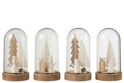 BEL JAR XMAS+LED WD W/N L ASS4