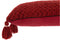 CUSHION KNITTED TASSEL ACR RED