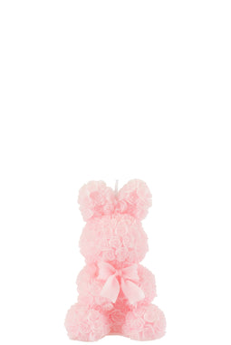 J-Line kaars Konijn - roze - small - 8U