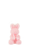 J-Line kaars Konijn - roze - small - 8U