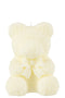 CANDLE TEDDY BEAR WHITE L-25H