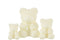 CANDLE TEDDY BEAR WHITE L-25H