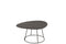 SIDETABLE OVAL WOOD/MET D BR S