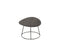 SIDETABLE OVAL WOOD/MET D BR S