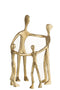 J-Line figuur Familie Kring - aluminium - goud