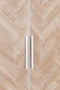J-Line kast Hoog 2 Deuren Zigzag - hout/metaal - naturel/wit