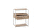 J-Line bijzettafel Zigzag 1 Lade - hout/metaal - naturel/wit