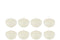 J-Line doos van 8 drijfkaars -wit - small - 4U