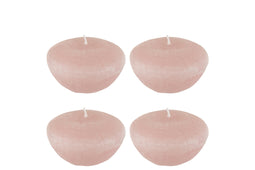 B4 FLOATING CANDLE PINK L-8H