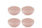 B4 FLOATING CANDLE PINK L-8H