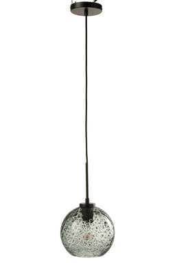 LAMP ORB DOT GLASS GRY S