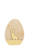 EGG WITH BUNNY WOOD YEL