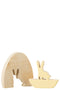 EGG WITH BUNNY WOOD YEL