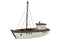 BOAT VACAY WOOD DARK BR WH L