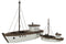 BOAT VACAY WOOD DARK BR WH L